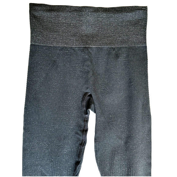 Athleta Shimmer Seamless Legging Tight Navy Silver XS - Picture 6 of 10